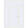 Pricing Entrance doors 1800x2500 mm DOOR KORSA OPTIMUM REHAU BRILLANT RAL 9016 Traffic white two-sided