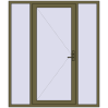 Pricing Entrance doors 1800x2100 mm DOOR KORSA OPTIMUM REHAU BRILLANT QUARTZ_GREY two-sided