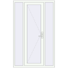 Pricing Entrance doors 1300x2100 mm DOOR KORSA ALU STANDARD 72 RAL 9016 Traffic white two-sided