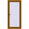 Pricing Entrance doors 1000x2100 mm DOOR KORSA ENERGY-SAVING REHAU SYNEGO GOLDEN OAK two-sided