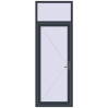 Ustalenie cen Drzwi zewnętrzne 900x2550 mm DOOR KORSA OPTIMUM REHAU BRILLANT ANTHRACITE_GREY_STRUKTURAL dwustronny