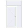 Ustalenie cen Drzwi zewnętrzne 1500x2500 mm DOOR KORSA OPTIMUM REHAU BRILLANT RAL 9016 Traffic white dwustronny
