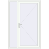 Pricing Entrance doors 1400x2100 mm DOOR KORSA OPTIMUM REHAU BRILLANT ANTHRACITE_GREY_STRUKTURAL external