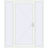 Pricing Entrance doors 1800x2180 mm DOOR KORSA OPTIMUM REHAU BRILLANT RAL 9016 Traffic white two-sided