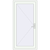 Pricing Entrance doors 900x1850 mm DOOR KORSA OPTIMUM REHAU BRILLANT RAL 9016 Traffic white two-sided