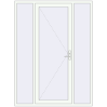 Ustalenie cen Drzwi zewnętrzne 1700x2300 mm DOOR KORSA ENERGY-SAVING REHAU SYNEGO RAL 9016 Traffic white dwustronny