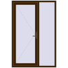 Pricing Entrance doors 1400x2100 mm DOOR KORSA OPTIMUM REHAU BRILLANT DARK_OAK two-sided