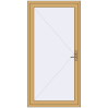 Pricing Entrance doors 1100x2200 mm DOOR KORSA ALU STANDARD 72 RAL 1002 Sand yellow two-sided
