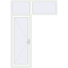 Pricing Entrance doors 1800x2610 mm DOOR KORSA ENERGY-SAVING REHAU SYNEGO RAL 9016 Traffic white two-sided