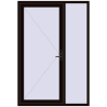 Pricing Entrance doors 1500x2200 mm DOOR KORSA ENERGY-SAVING REHAU SYNEGO BLACK_BROWN two-sided