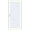 Pricing Entrance doors 1000x2000 mm DOOR KORSA OPTIMUM REHAU BRILLANT RAL 9016 Traffic white two-sided