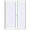 Pricing Entrance doors 1650x2150 mm ENERGY-SAVING (REHAU SYNEGO Z106) opens inside