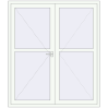 Ustalenie cen Drzwi wewnętrzne 1770x2050 mm REHAU BASE 60 TERRACE (Т94) RAL 9016 Traffic white dwustronny