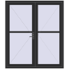 Pricing Internal doors 1770x2050 mm REHAU BASE 60 TERRACE (Т94) BLACK_STRUCTURAL two-sided