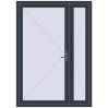 Ustalenie cen Drzwi wewnętrzne 1500x2100 mm REHAU BASE 60 TERRACE (Т94) ANTHRACITE_GREY_STRUKTURAL dwustronny