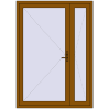 Ustalenie cen Drzwi wewnętrzne 1500x2100 mm REHAU BASE 60 TERRACE (Т94) GOLDEN OAK dwustronny