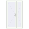 Pricing Internal doors 1210x2015 mm REHAU BASE 60 (Z74) RAL 9016 Traffic white two-sided