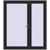 Ustalenie cen Drzwi wewnętrzne 1800x2050 mm REHAU BASE 60 TERRACE (Т94) BLACK_ULTI-MATT dwustronny