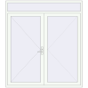 Pricing Internal doors 2000x2250 mm REHAU BASE 60 (Z74) RAL 9016 Traffic white two-sided