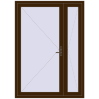 Pricing Internal doors 1500x2100 mm REHAU BASE 60 TERRACE (Т94) DARK_OAK two-sided