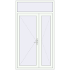 Pricing Internal doors 1300x2300 mm REHAU BASE 60 (Z74) RAL 9016 Traffic white two-sided