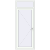 Pricing Internal doors 900x2350 mm REHAU BASE 60 TERRACE (Т94) RAL 9016 Traffic white two-sided