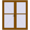 Ustalenie cen Drzwi wewnętrzne 1770x2050 mm REHAU BASE 60 TERRACE (Т94) GOLDEN OAK zewnętrzny