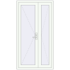Pricing Internal doors 1090x2050 mm REHAU BASE 60 TERRACE (Т94) RAL 9016 Traffic white two-sided