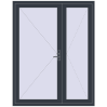 Pricing Internal doors 1600x2050 mm REHAU BASE 60 TERRACE (Т94) ANTHRACITE_GREY_STRUKTURAL two-sided