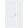 Ustalenie cen Drzwi wewnętrzne 1245x2000 mm REHAU BASE 60 (Z74) RAL 9016 Traffic white dwustronny