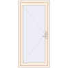 Pricing Internal doors 880x1880 mm REHAU BASE 60 (Z74) CREAME_WHITE_50L-2 two-sided
