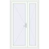 Pricing Internal doors 1240x2050 mm REHAU BASE 60 TERRACE (Т94) RAL 9016 Traffic white two-sided