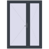 Pricing Internal doors 1600x2200 mm REHAU BASE 60 TERRACE (Т94) ANTHRACITE_GREY_STRUKTURAL two-sided