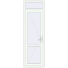Pricing Internal doors 700x2300 mm REHAU BASE 60 (Z74) RAL 9016 Traffic white two-sided
