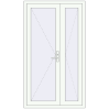 Pricing Internal doors 1150x2010 mm REHAU BASE 60 TERRACE (Т94) RAL 9016 Traffic white two-sided