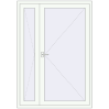 Ustalenie cen Drzwi wewnętrzne 1400x2000 mm REHAU BASE 60 TERRACE (Т94) RAL 9016 Traffic white dwustronny
