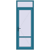 Pricing Internal doors 840x2350 mm REHAU BASE 60 (Z74) BRILLIANT_BLUE two-sided