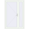 Pricing Internal doors 1450x2135 mm REHAU BASE 60 (Z74) RAL 9016 Traffic white two-sided