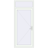 Pricing Internal doors 970x2370 mm REHAU BASE 60 (Z74) RAL 9016 Traffic white two-sided