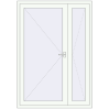 Pricing Internal doors 1400x2000 mm REHAU BASE 60 TERRACE (Т94) RAL 9016 Traffic white two-sided