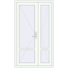 Pricing Internal doors 1150x2000 mm REHAU BASE 60 (Z74) RAL 9016 Traffic white two-sided