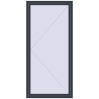 Ustalenie cen Okna skrzydłowe 1100x2300 mm KORSA BRILLANT DESIGN ANTHRACITE_GREY_STRUKTURAL dwustronny