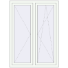 Pricing Tilt-and-Turn 1100x1500 mm REHAU OPTIMUM EURO-DESIGN 70 RAL 9016 Traffic white two-sided