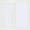 Pricing Tilt-and-Turn 1200x1150 mm REHAU OPTIMUM EURO-DESIGN 70 RAL 9016 Traffic white two-sided