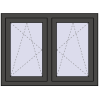 Ustalenie cen Okna skrzydłowe 1080x800 mm REHAU ENERGY-SAVING SYNEGO MD BASALT_GREY zewnętrzny