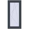 Pricing Tilt-and-Turn 600x1250 mm REHAU OPTIMUM EURO-DESIGN 70 ANTHRACITE_GREY_STRUKTURAL two-sided