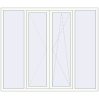 Pricing Tilt-and-Turn 2100x1800 mm REHAU ENERGY-SAVING SYNEGO MD RAL 9016 Traffic white two-sided