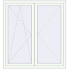 Pricing Tilt-and-Turn 1300x1400 mm REHAU ENERGY-SAVING SYNEGO MD RAL 9016 Traffic white two-sided