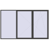 Pricing Tilt-and-Turn 3800x2300 mm REHAU ENERGY-SAVING SYNEGO MD BASALT_GREY two-sided