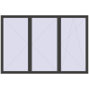Pricing Tilt-and-Turn 3600x2400 mm REHAU ENERGY-SAVING SYNEGO MD BASALT_GREY two-sided